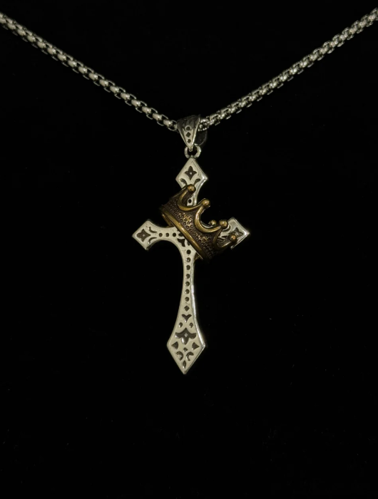 Crown Cross Necklace