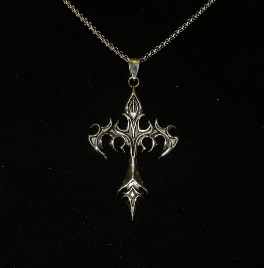 Flame Cross Necklace