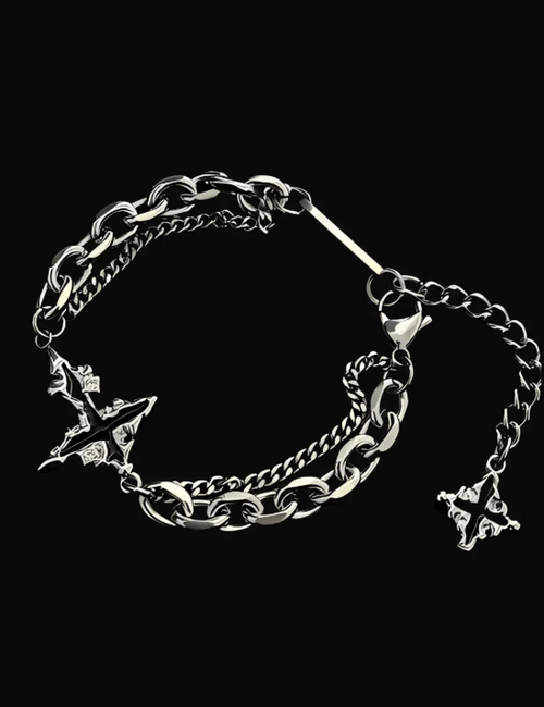 Flame Cross Bracelet