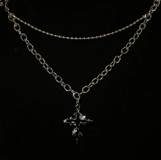 Melting Cross Necklace